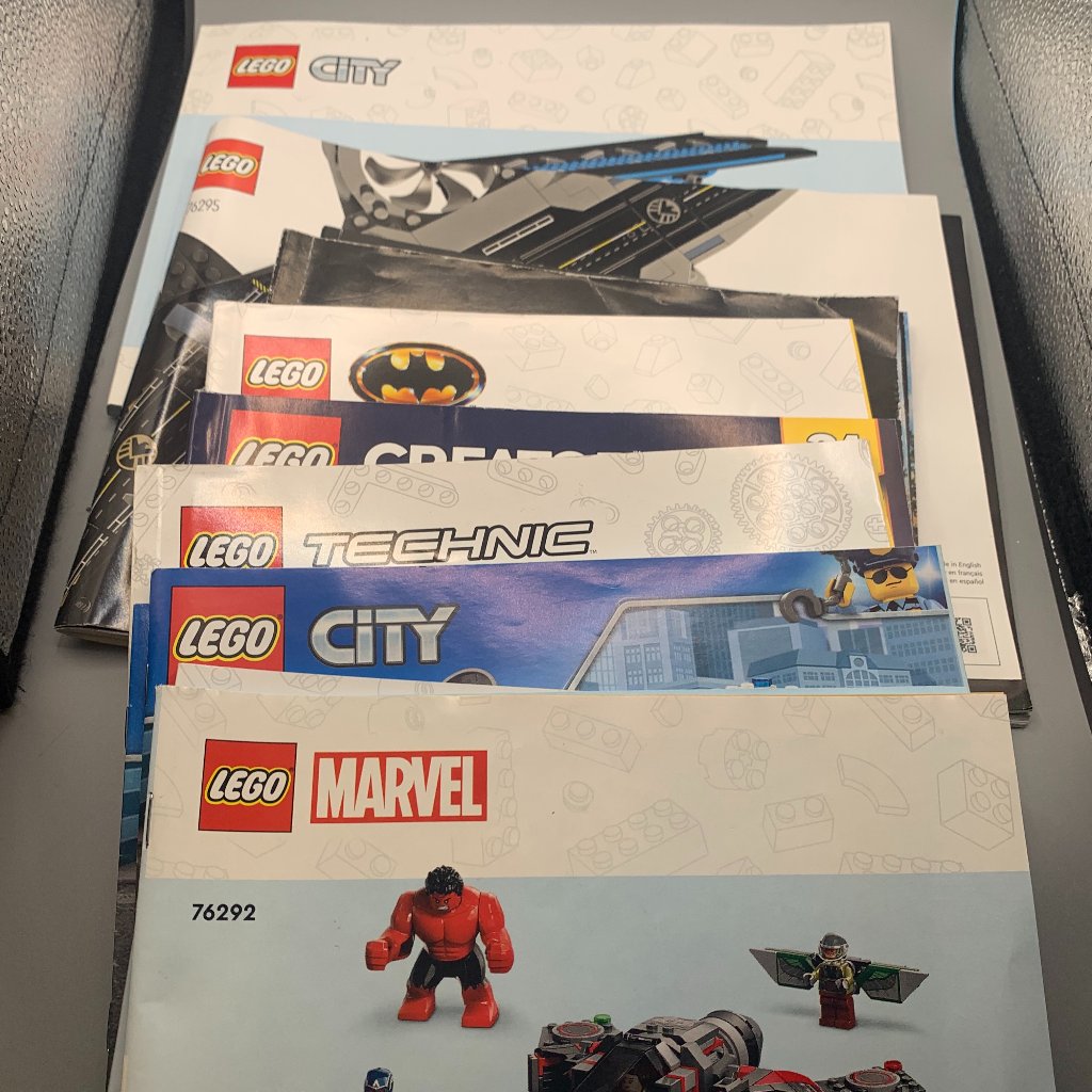 Lot Of 11 Assorted Lego Instruction Manuals Only